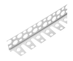 Угол перфорированный ПВХ 23*23*3000 мм