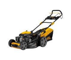 Газонокосилка бензиновая GLD-520SP, 196 куб.см, ширина 52 см, привод, 7 уровней,травосборник 60 л Denzel