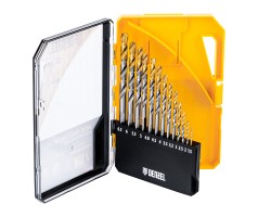 Набор сверл по металлу, 1,5-6,5мм, Р6М5-TiN, Golden Tip, 13 шт Denzel