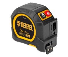 Лазерный дальномер с рулеткой LT-40, 5м x 19 мм, дальномер 40м, автомат. фиксация Denzel