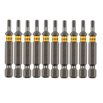 Бита HEX 3х50, сталь S2, шестигранный профиль, 10 шт. Е 6,3 Denzel