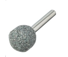Шарошка абразивная, шар, 19 мм, для дрели , хвостовик d6 мм, 63С Denzel