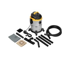 Пылесос строительный SVC15, 1200 Вт, бак 15 л, шланг 2 м Denzel