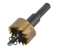 Коронка по металлу HSS, 26 мм, нитридтитановое покрытие Denzel