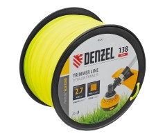 Леска для триммера квадрат, 2,7м х 138м, на DIN катушке FLEX CORD Denzel