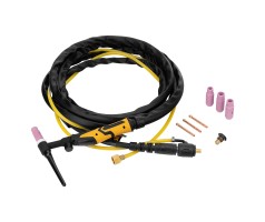 Горелка сварочная TIG WP17V, прямое подключение к баллону, 4 метра Denzel