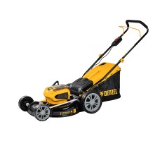 Газонокосилка аккумуляторная бесщеточная RLM450-36, Li-ion, 36 В, 4 Ач, 450 мм, травосборник 40 л Denzel