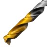 Сверло спиральное по металлу 8,5 x 117мм, Р6М5, Golden Tip, многогранная заточка Denzel