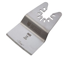 Насадка для МФИ шабер полукруг, Inox, для снятия краски и др., ширина 50 мм, длина общая 74 мм, ступенчатый Denzel