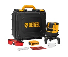 Лазерный уровень LX 05 Red, 20 м, 635 нм, аккумулятор Li 5200 mAh, резьба 5/8" Denzel