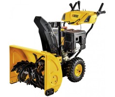 Бензиновая снегоуборочная машина SB 1100 E, 11 л.с, Loncin, с электростартером, фара, обогрев Denzel