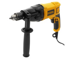 Дрель ударная ID-1050-2, 1050 Вт, 0-3000/0-1100 об/мин, 0-48000/0-17600 уд/мин, 2 скорости Denzel