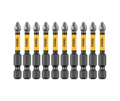 Бита IMPACT, PH2x50 мм, лазерная обработка шлица, сталь S2, 10 шт., Е 6,3 Denzel