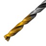Сверло спиральное по металлу 4,2 x 75мм, Р6М5, Golden Tip, многогранная заточка Denzel