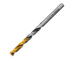 Сверло спиральное по металлу 4,2 x 75мм, Р6М5, Golden Tip, многогранная заточка Denzel