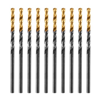 Сверло по металлу, 2,5 мм, HSS-Tin, Golden Tip, 10 шт. Denzel