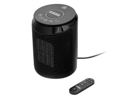 Тепловентилятор керамический DTFC-2000X, 2 кВт, wi-fi, пульт, динамик, вращение, 3 реж. Denzel