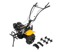 Мотоблок DPT-270X, 7 л.с., диск.сцеп, шир 90 см, глуб 35 см,фрез 3х4,ВОМ,скор 2В/1Н,кол 8" Denzel