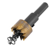 Коронка по металлу HSS, 20 мм, нитридтитановое покрытие Denzel