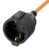 Удлинитель-шнур силовой Garden Series, ПВС, 20м, 1 розетка 3 x 1,5 мм, Denzel