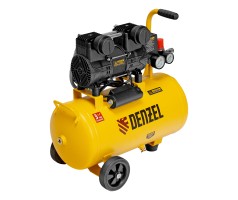 Компрессор безмасл. малошумный DLP-950/24, 950Вт,24 л, 2850 об/мин, 170 л/мин Denzel