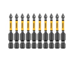 Бита IMPACT, PH1x50 мм, лазерная обработка шлица, сталь S2, 10 шт., Е 6,3 Denzel