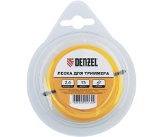 Леска для триммера квадратная, 4 мм х 10 м, блистер Denzel