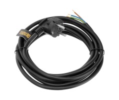 Шнур сетевой Energy Series, ПВС, 3 м, 3 x 1,5 мм, с неразборной вилкой, черный, Denzel Шнур сетевой Energy Series, ПВС, 3 м, 3 x 1,5 мм, с неразборной вилкой, черный, Denzel