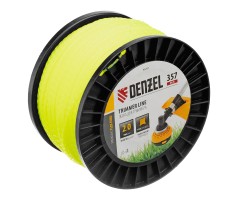 Леска для триммера витой квадрат, 2,0мм х 357м, на DIN катушке FLEX CORD Denzel