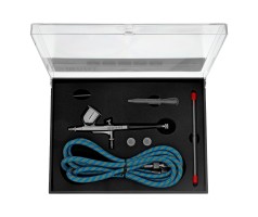 Аэрограф с верхним бачком AB1, 0.2/0.3/0.5 мм, 7 мл, 9 л/мин Denzel