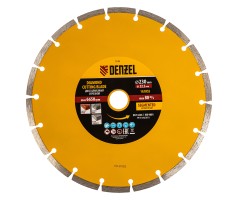 Диск алмазный, отрезной сегментный, 230 х 22.2 мм, сухая резка Denzel