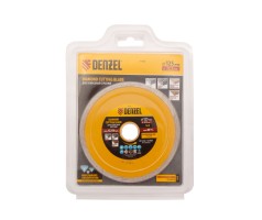 Диск алмазный, отрезной сплошной, 125 х 22.2 мм, мокрая резка Denzel