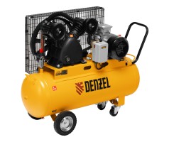 Компрессор воздушный рем. привод BCV 4000-T/100, 4,0 кВт, 100 литров, 690 л/мин Denzel
