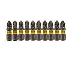 Бита PZ2х25, сталь S2, шестигранный профиль, 10 шт. Е 6,3 Denzel