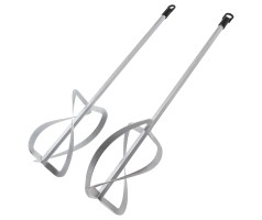 Комплект насадок для строительного миксера, 2шт., 220х560 мм, оцинкованные, хвостовик HEX13 Denzel