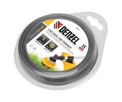 Леска для триммера, двухкомпонентная круглая 3.0 мм, 15 м Extra cord Denzel