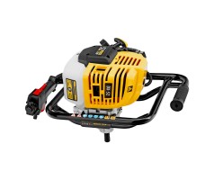 Мотобур DX-52, объем двигателя 52 см3, соединение 20 мм, без шнека Denzel