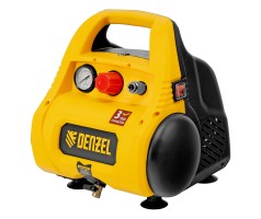 Компрессор воздушный безмасляный РС 1/6-180,1, 1 кВт, 180 л/мин, 6 л Denzel