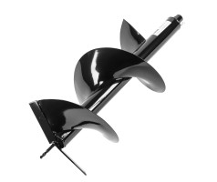 Шнек для грунта E-300, диаметр 300 мм, длина 800 мм,соединение 20 мм, несъемный нож Denzel