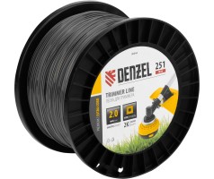 Леска для триммера двухкомпонентная квадрат, 2,0мм х 251м, на DIN катушке EXTRA CORD Denzel