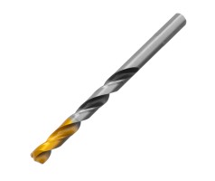Сверло спиральное по металлу 8 x 117мм, Р6М5, Golden Tip, многогранная заточка Denzel