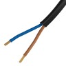 Шнур сетевой Energy Series, ПВС, 1,5 м, 2 x 1 мм, с неразборной вилкой, черный, Denzel