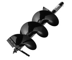 Шнек для грунта ER-200, диаметр 200 мм, длина 800 мм,соединение 20 мм, съемный нож Denzel