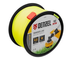 Леска для триммера звезда, 4,0мм х 93м, на DIN катушке FLEX CORD Denzel