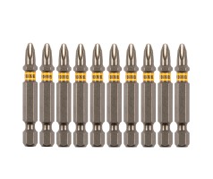 Бита PH2х50, сталь S2, шестигранный профиль, 10 шт. Е 6,3 Denzel