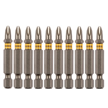 Бита PH2х50, сталь S2, шестигранный профиль, 10 шт. Е 6,3 Denzel