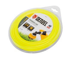 Леска для триммера, квадрат 2.4 мм х 40 м, блистер Flex cord Denzel