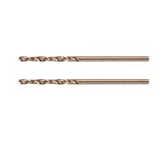Сверло по металлу, 2 мм, HSS Co-8%, 2 шт.// Denzel