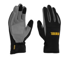 Перчатки универсальные, искусственный мех, работа с сенсорным экраном, размер 8 Denzel