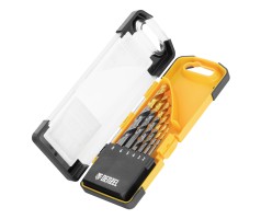 Набор сверл по металлу, 2-8мм, Р6М5К8-TiN, Golden Tip, 6 шт Denzel